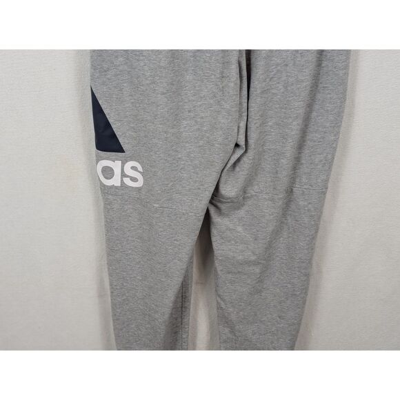 Adidas Essentials Performance Logo Track Pants Cuffed Gray Men's Size Large - Picture 9 of 14
